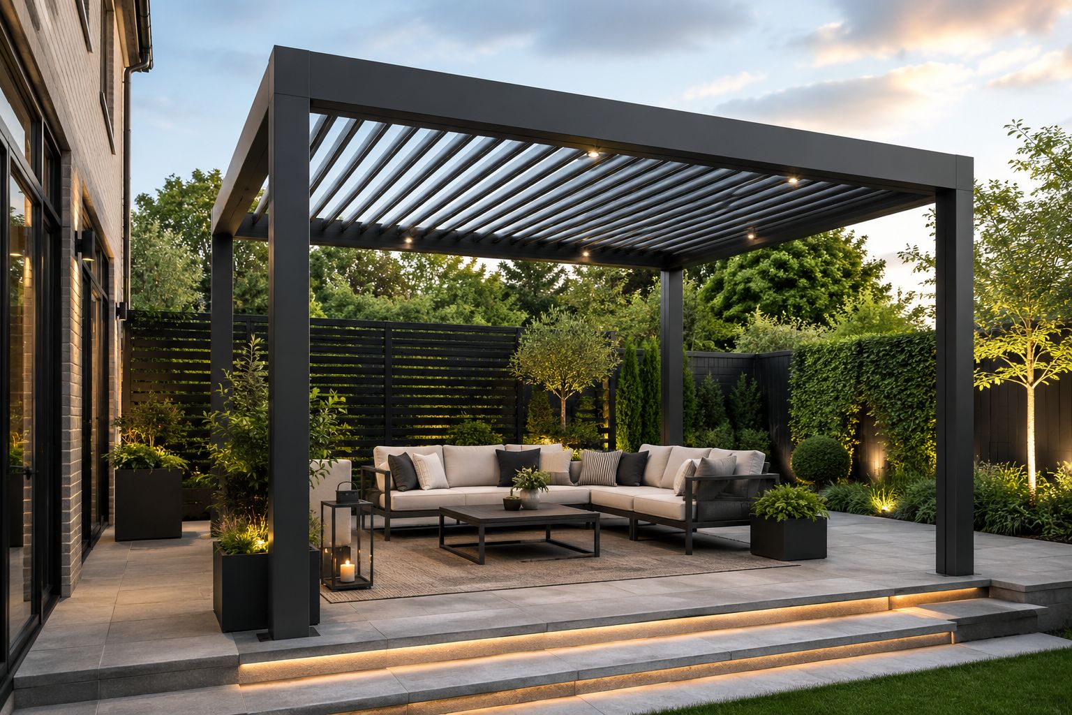 Premium pergola built by LG Pro Landscaping